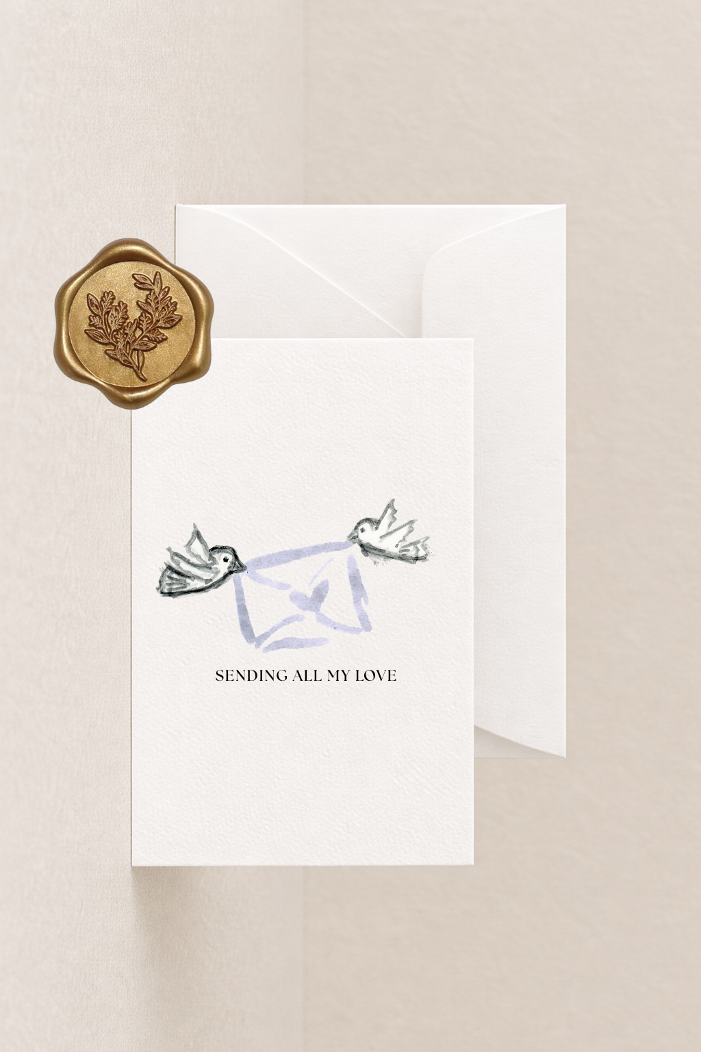 Petite Sending All My Love Card