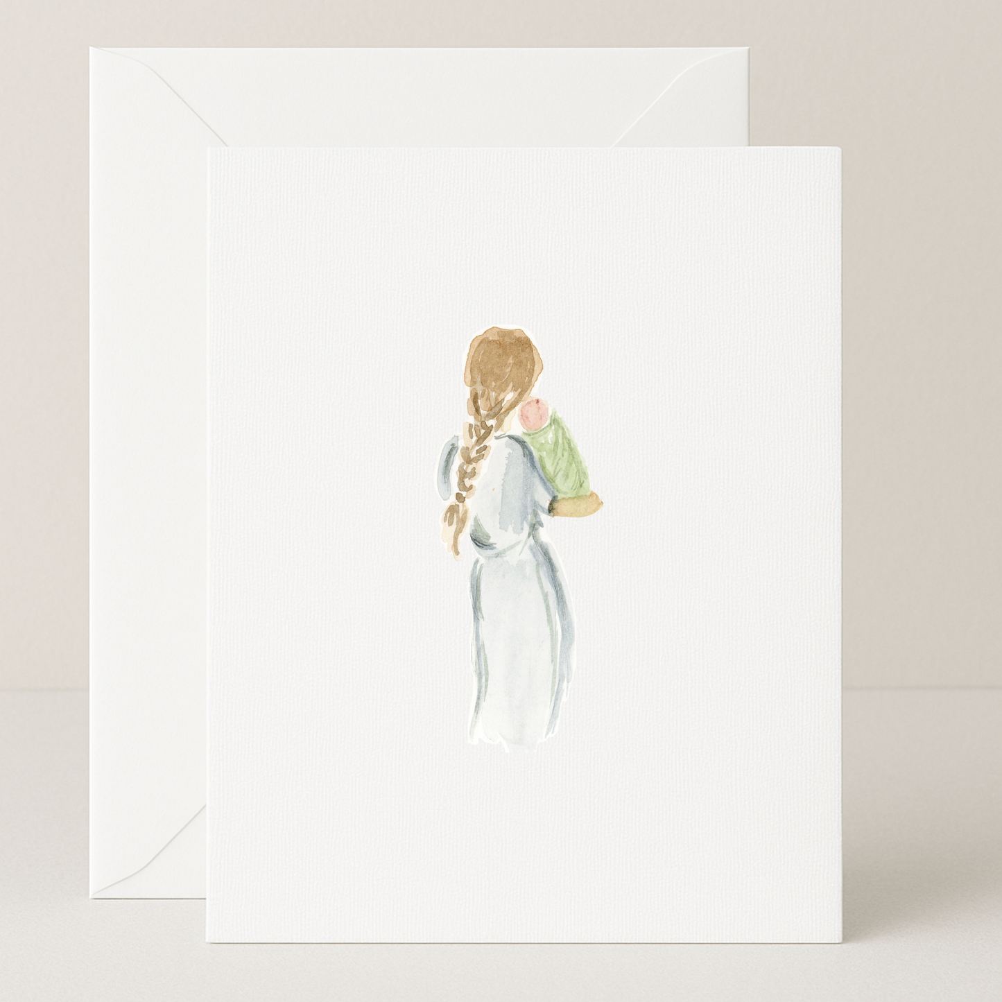 Blank Baby and Mama Card