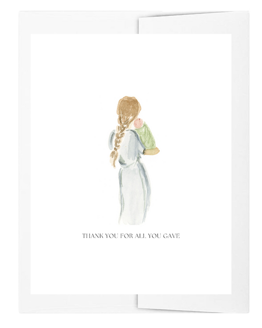 Thank You for All You Gave Card