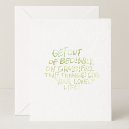 Get Out of Bed Mental Health Card
