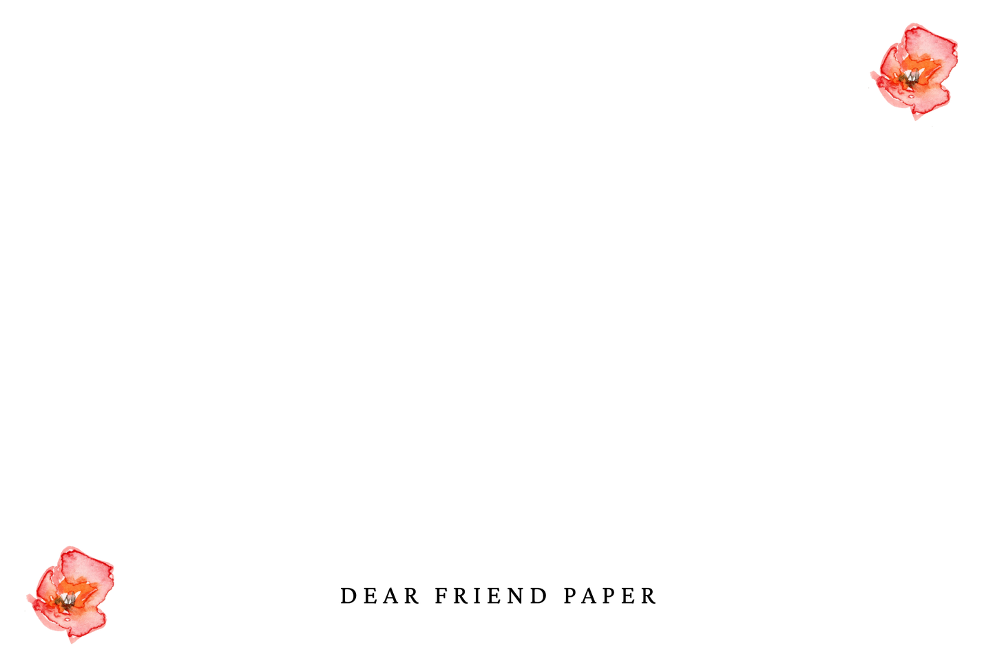 Poppies in December Christmas Card Editable Template