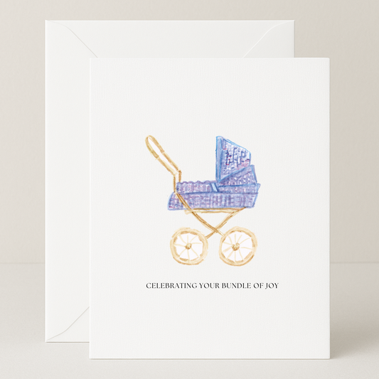 Pram Celebrating Your Bundle of Joy Baby Card