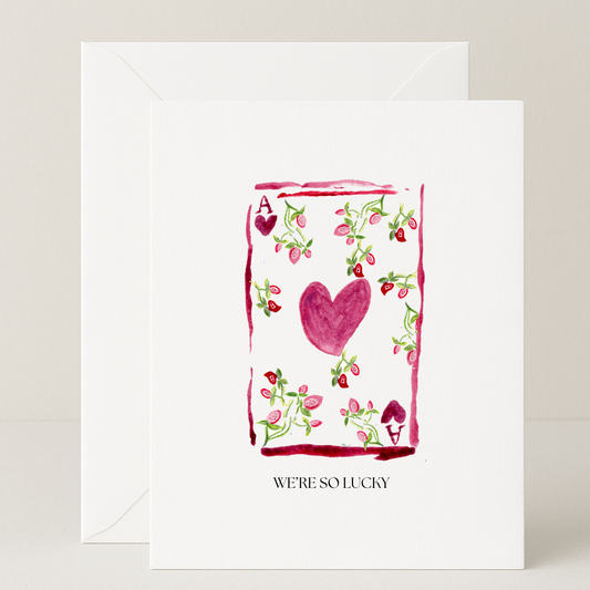 We're So Lucky Love Card