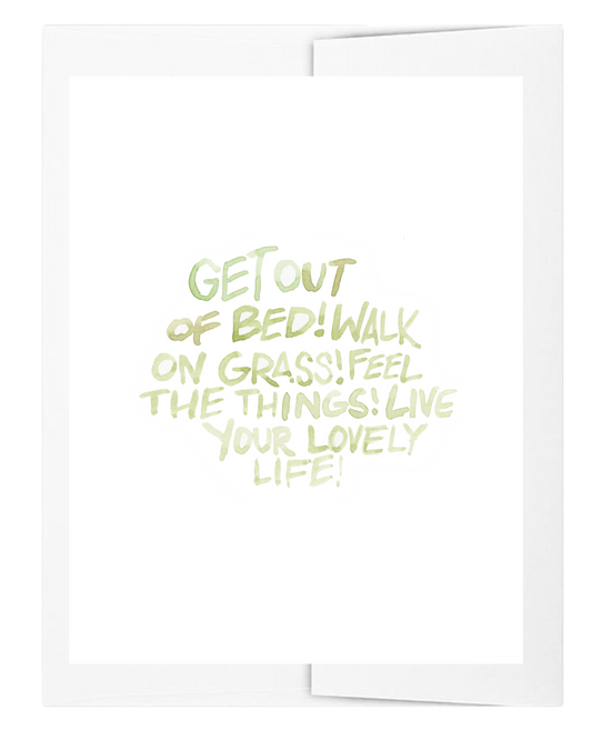 Get Out of Bed Mental Health Card