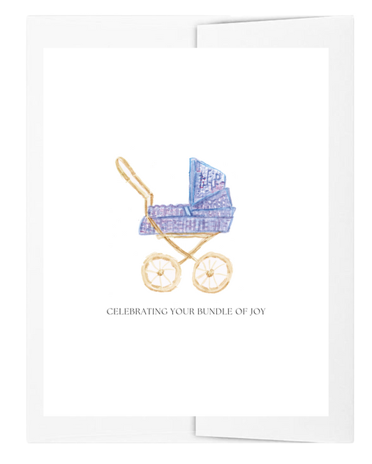 Pram Celebrating Your Bundle of Joy Baby Card