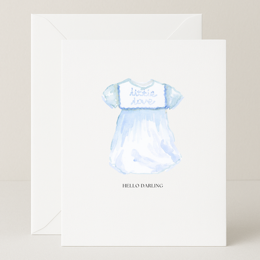 Hello Darling Baby Card