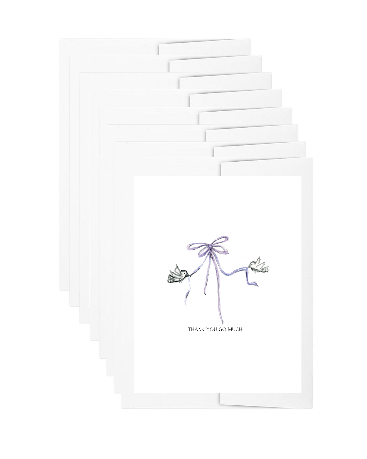 Birds and Bows Thank You, 8 Count