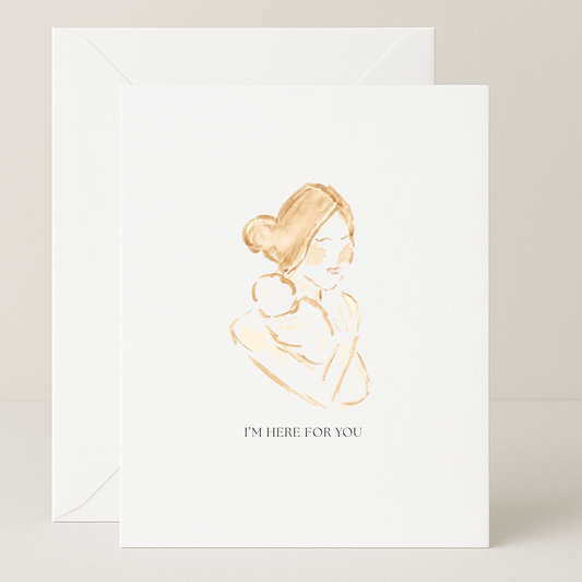 Mom and Baby Embrace (I'm Here For You) Card