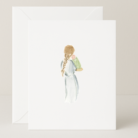 Blank Baby and Mama Card